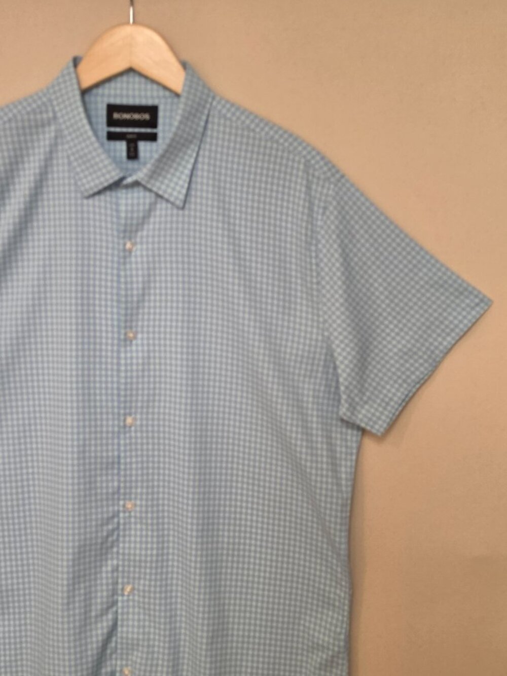 Bonobos Short Sleeve Slim Fit Button Down Long XL